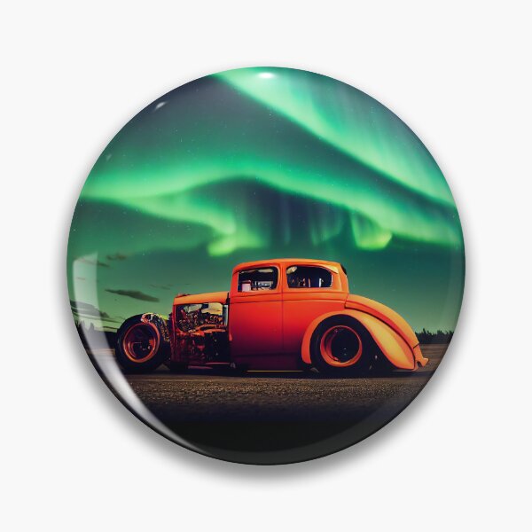 Item preview, Hot Rod under Aurora, a perfect gift for all American Hot Rod fans #1 designed and sold by RodZnRoll.