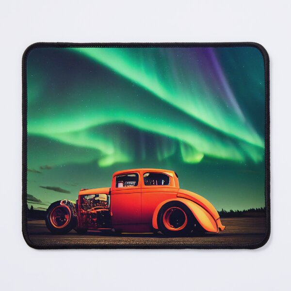 Item preview, Hot Rod under Aurora, a perfect gift for all American Hot Rod fans #1 designed and sold by RodZnRoll.