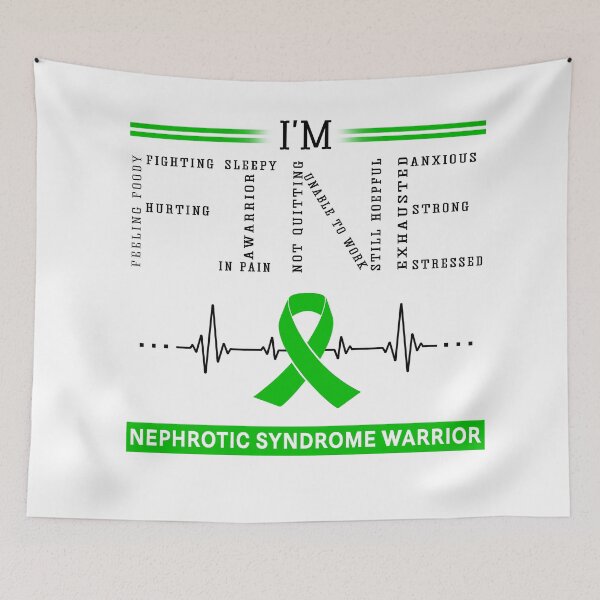 Item preview, I'm Fine Nephrotic Syndrome Warrior Support Nephrotic Syndrome Awareness Gifts designed and sold by rechardtee.