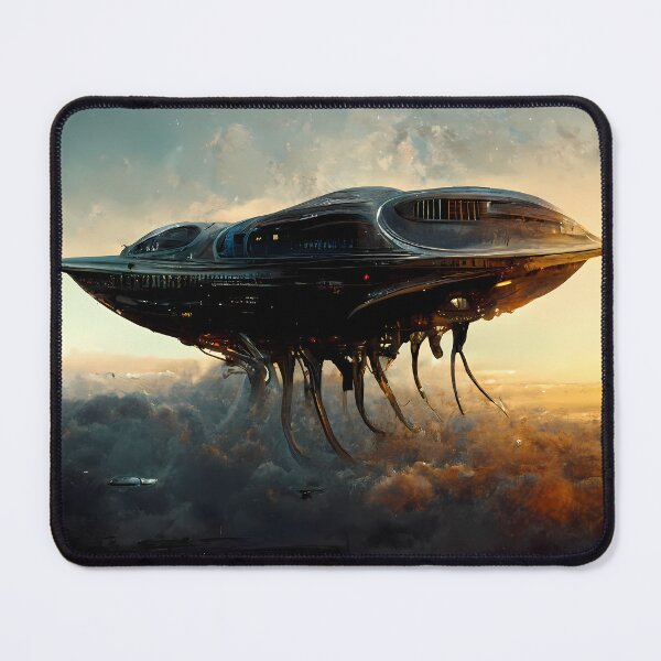 Item preview, Aien Mothership Above The Clouds, Beautiful Sunset, Galaxy Collection designed and sold by SpektroDesign.