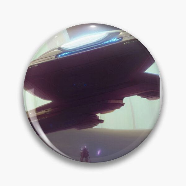 Item preview, BLUE AND GRAY SPACESHIP LANDING designed and sold by sailorsam1805.