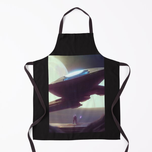 Item preview, BLUE AND GRAY SPACESHIP LANDING designed and sold by sailorsam1805.