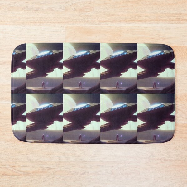 Item preview, BLUE AND GRAY SPACESHIP LANDING designed and sold by sailorsam1805.