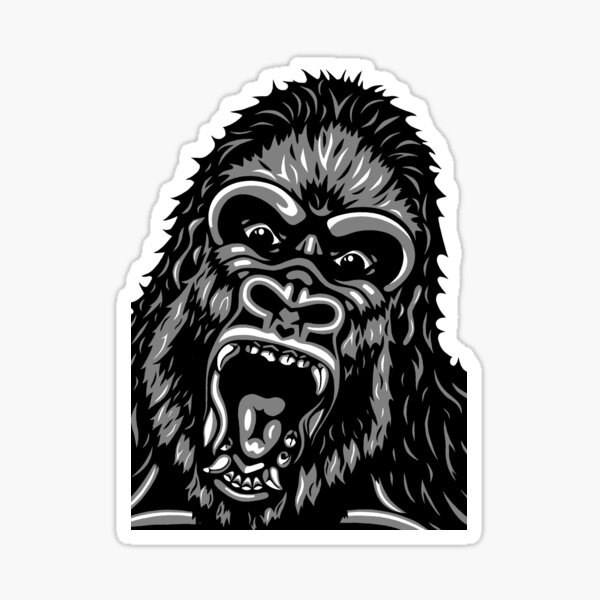 "King Kong" Sticker for Sale by MundaLynArt Redbubble