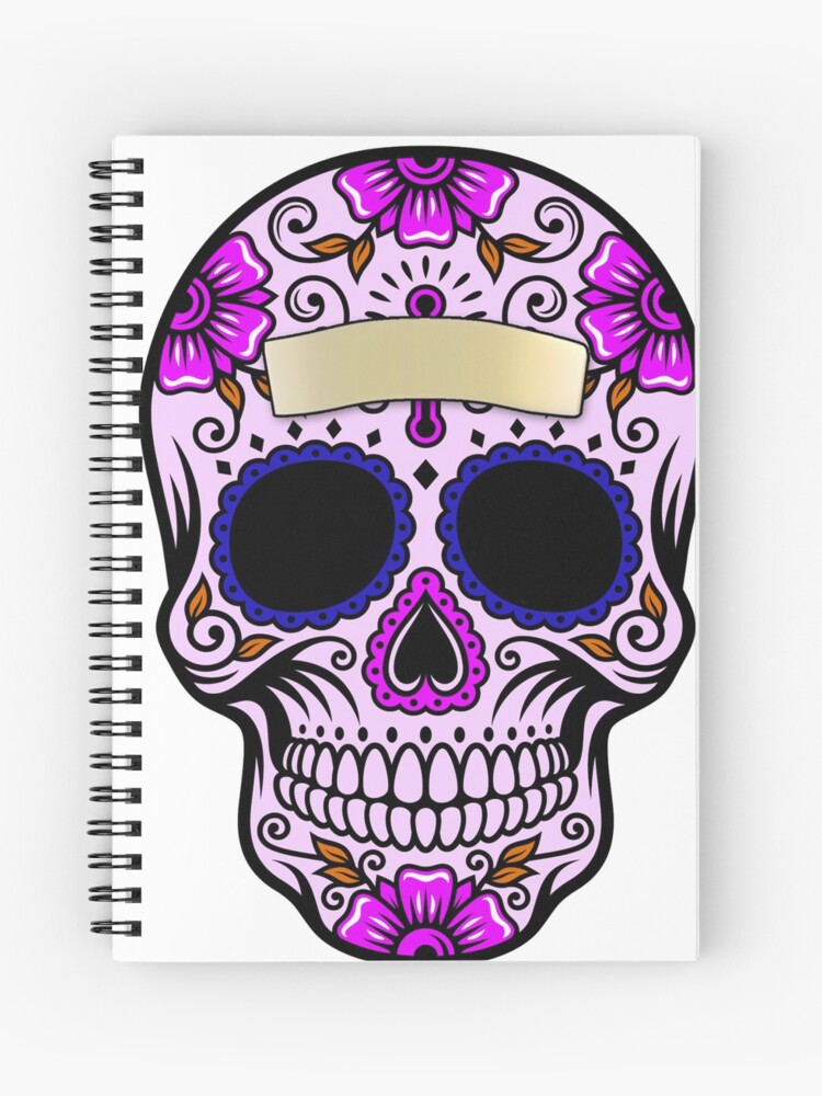 Cuaderno de espiral «Calavera dia de muertos halloween» de edleon |  Redbubble