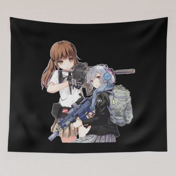 Item preview, unisex - anime girl with gun designed and sold by teeshops.