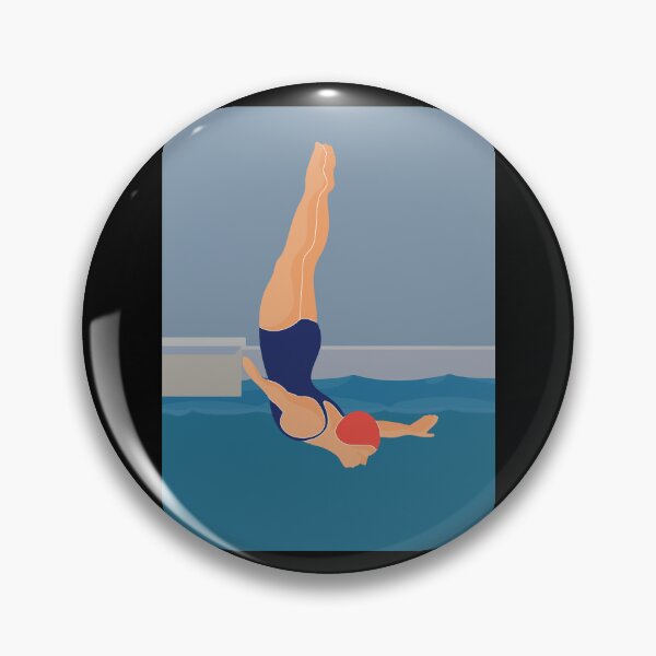 Item preview, Diving Lady Pool Swimming designed and sold by vertzzeh1.