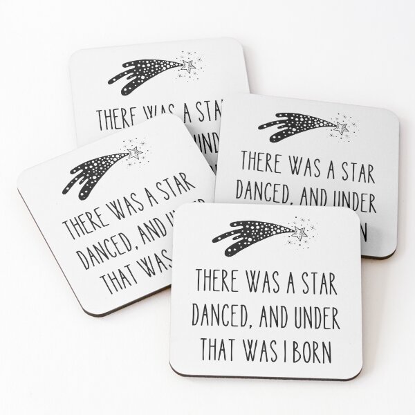 Item preview, There was a star danced, and under that was I born Shakespeare Quote Much Ado About Nothing designed and sold by violet-hope.