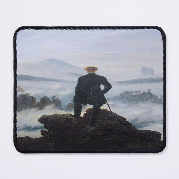 Item preview, Wanderer Above the Mist (Caspar David Friedrich) designed and sold by beoverpowered.