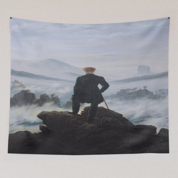 Item preview, Wanderer Above the Mist (Caspar David Friedrich) designed and sold by beoverpowered.