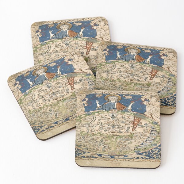 Item preview, Psalter World Map (13th century) designed and sold by beoverpowered.
