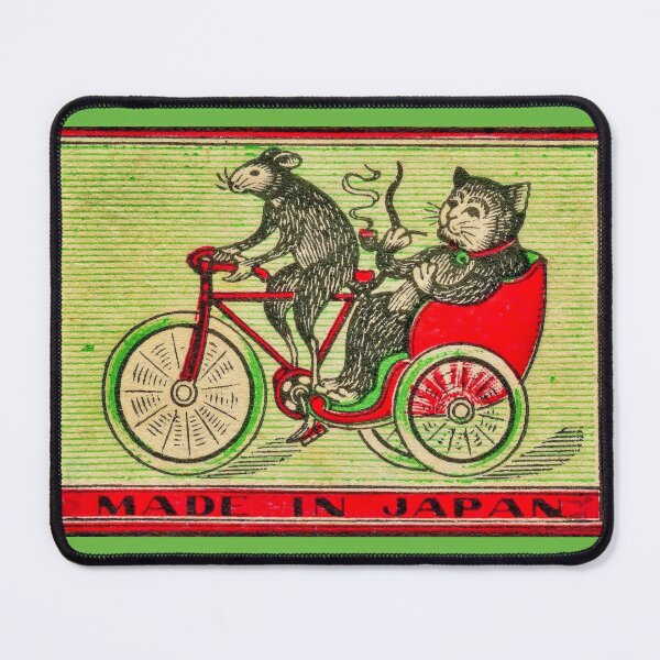 Item preview, Fat Cat Vintage Japanese Matchbox Art designed and sold by Corinne Alexa Jackson.