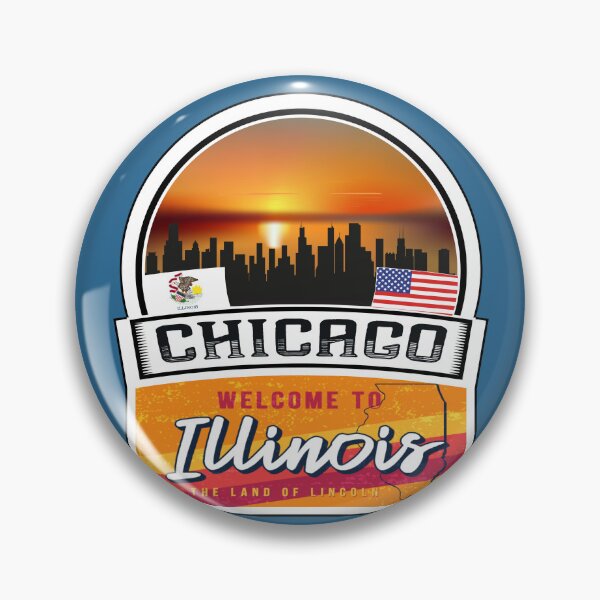 Item preview, Chicago, Welcome to Illinois, The Land of Lincoln | Illinois State and Cities Series -3 designed and sold by WorldStateArt.