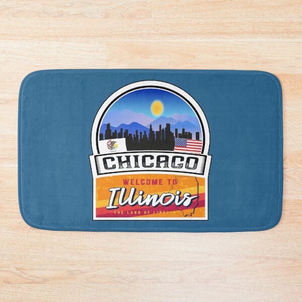Item preview, Chicago, Welcome to Illinois, The Land of Lincoln | Illinois State and Cities Series -7 designed and sold by WorldStateArt.