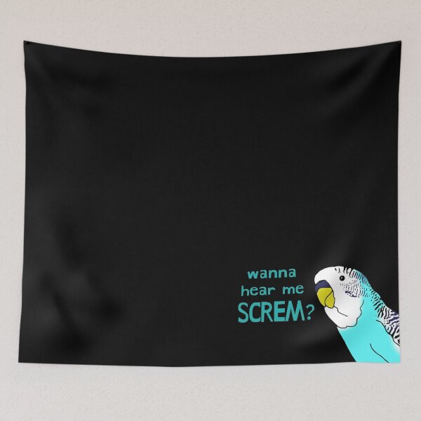 Item preview, mind if I SCREM? - budgie doodle designed and sold by FandomizedRose.