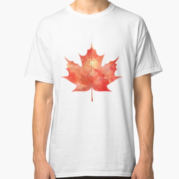 Watercolor Maple Leaf Classic T-Shirt