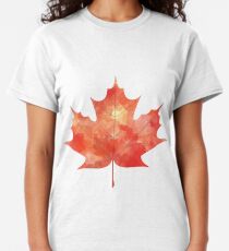 Aquarell Ahornblatt Classic T-Shirt
