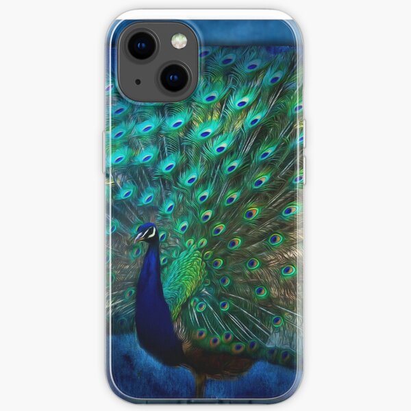Being Yourself - Peacock Art iPhone Soft Case