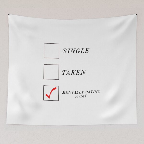 Item preview, Mentally Dating a Cat designed and sold by PaulGoldStore.
