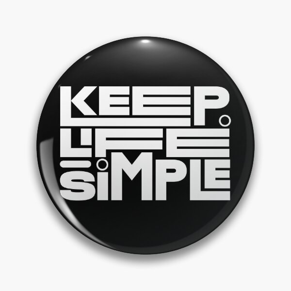 Item preview, Keep Life Simple-White Motivational Quote designed and sold by PixelGrafiks.