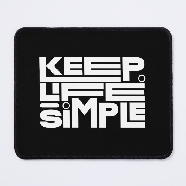 Item preview, Keep Life Simple-White Motivational Quote designed and sold by PixelGrafiks.