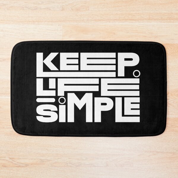 Item preview, Keep Life Simple-White Motivational Quote designed and sold by PixelGrafiks.