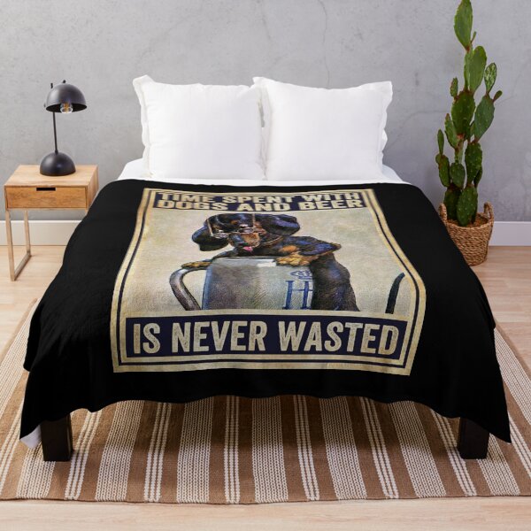 Item preview, Dog Time Spent With Dogs And Beer Is Never Wasted designed and sold by vertzzeh1.