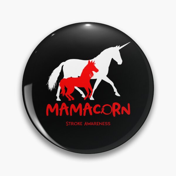 Item preview, Stroke Awareness Mama Unicorn Mamacorn Support Stroke Warrior  designed and sold by RunningShop.