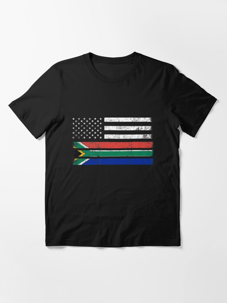 South African American Flag Usa South Africa Shirt T Shirt For Sale By Ozziwar Redbubble 5069