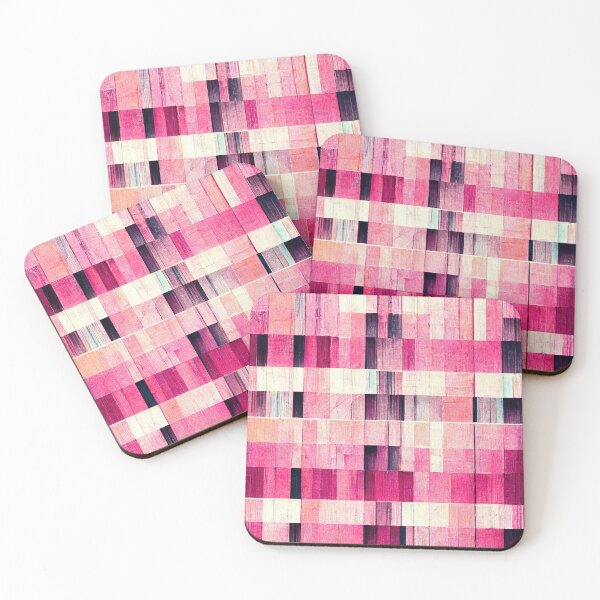 Item preview, Pink Glitch Square Pattern  designed and sold by DennistonMade.