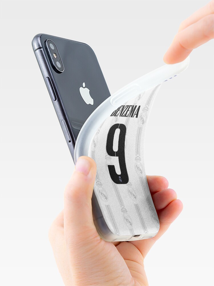 Blue Real Madrid Jersey Series Karim Benzema iPhone Case for Sale by  farqaleitart