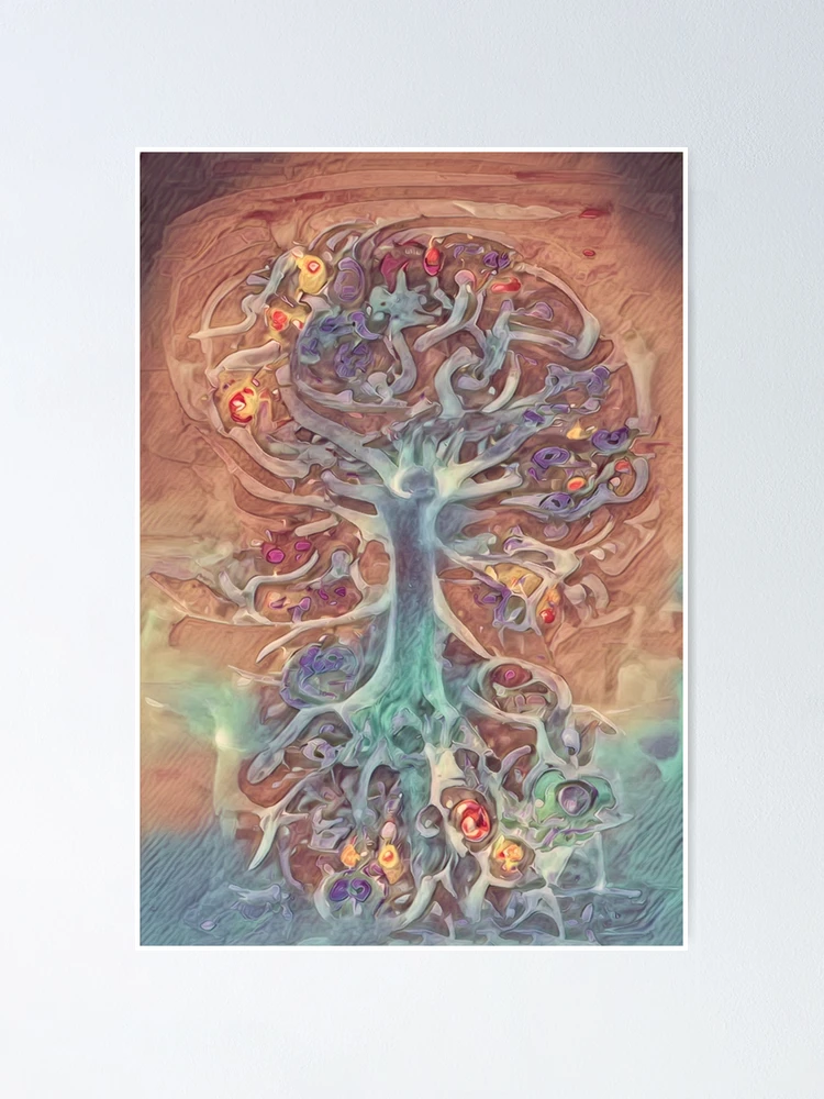 Thumbnail 1 of 3, Poster, Brain Tree designed and sold by TiltedCode.