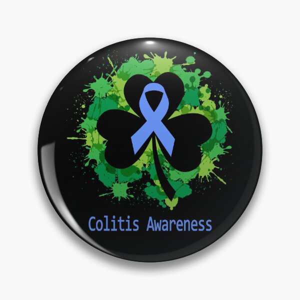 Item preview, Colitis Awareness Clover Ribbon Happy Patricks Day Support Colitis Warrior Gifts designed and sold by Tammyilaria.