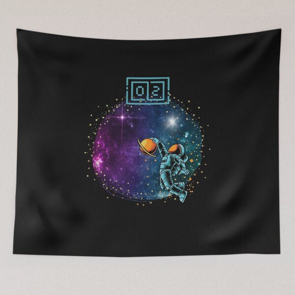 Item preview, Essential Basketball in Space Exploration Colorful Astronaut playing basketball Casual T-Shirt designed and sold by piketo.