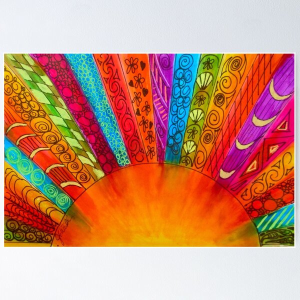 Item preview, Colorful sunrise designed and sold by Jewell  McChesney.