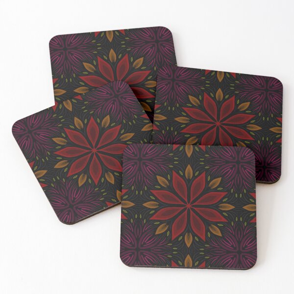Item preview, Red Flower Mandala Poinsettia designed and sold by korynaq.