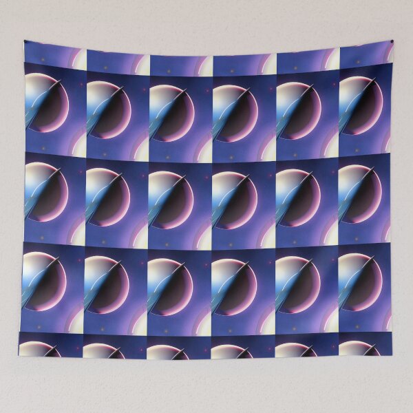 Item preview, STYLISH SURREAL PURPLE  AND BLUE PLANETS designed and sold by sailorsam1805.