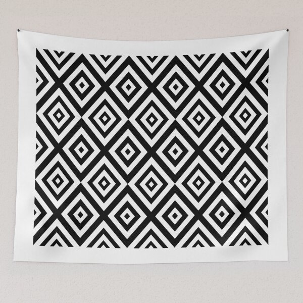 Item preview, Abstract geometric pattern - black and white. designed and sold by K.S ART.