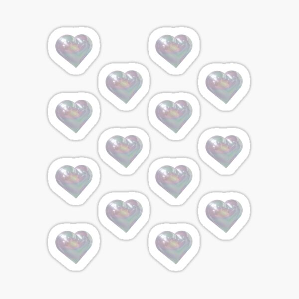 Shiny Heart Stickers Red Pink Purple childrens / kids card making labels  LS03
