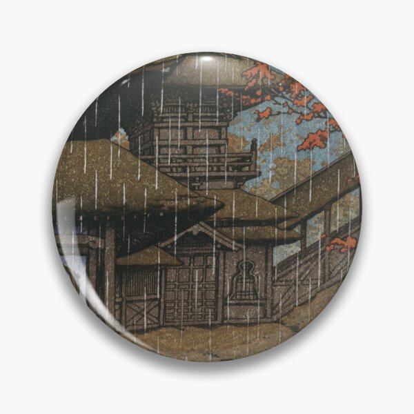 Item preview, Mountain Temple at Sendai by Kawase Hasui designed and sold by Takeda-art.