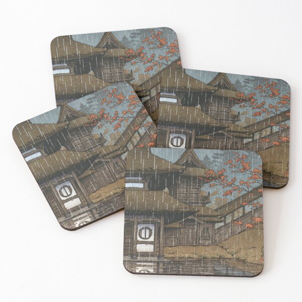 Item preview, Mountain Temple at Sendai by Kawase Hasui designed and sold by Takeda-art.