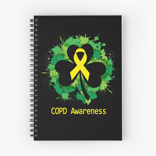 Item preview, COPD Awareness Clover Ribbon Happy Patricks Day Support COPD Warrior Gifts designed and sold by Tammyilaria.