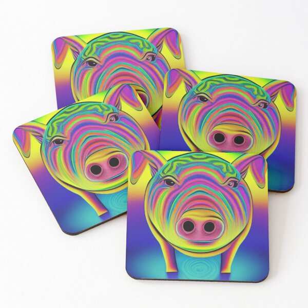 Item preview, Rainbow Pig.  designed and sold by TOPTRXXX.