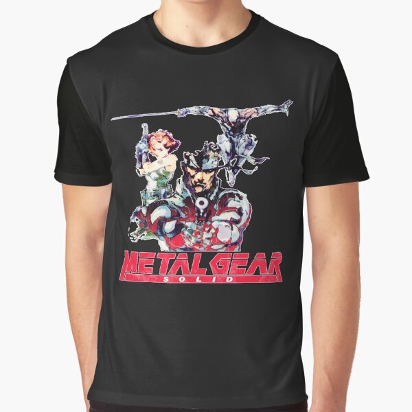 Vista previa del artículo con la obra «Camiseta Retro Metal Gear Solid Active», diseñado y vendido por Dougtough.