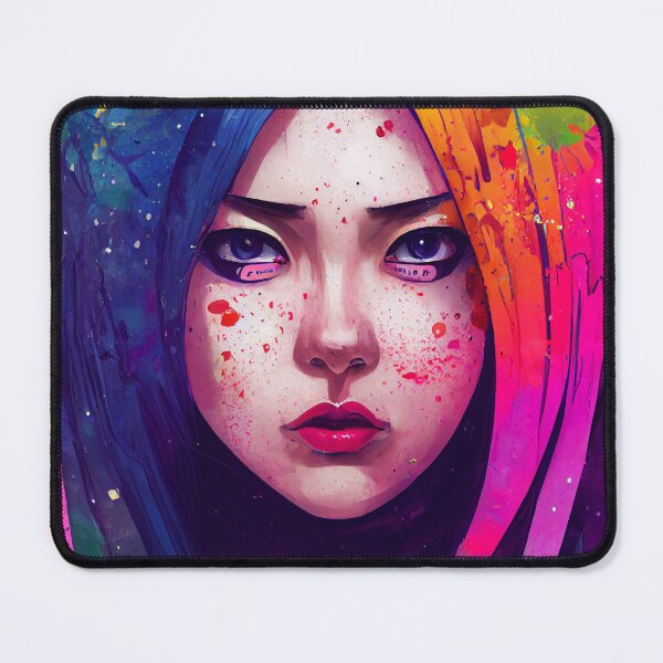 Item preview, Anime Girl Watercolor Portrait designed and sold by dnielx.