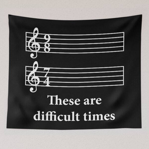Item preview, These Are Difficult Times designed and sold by Texterns.