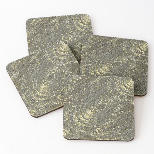 Item preview, Abstract Fractal Wave Yellow Galaxy Spiral Pattern designed and sold by Aryxaba.