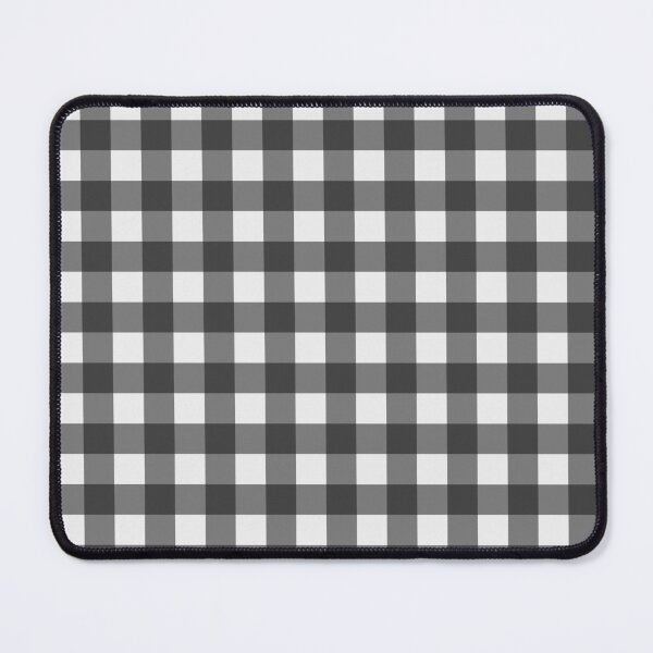 Item preview, Black and White Gingham Repeat Pattern designed and sold by rhombusOnion.
