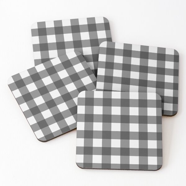 Item preview, Black and White Gingham Repeat Pattern designed and sold by rhombusOnion.