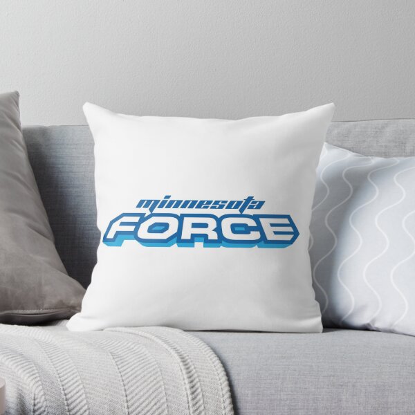 Minnesota Force Text Throw Pillow